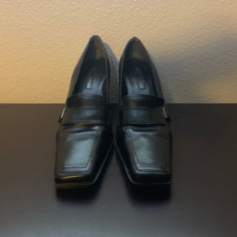 Enzo Angiolini Black Leather Heels